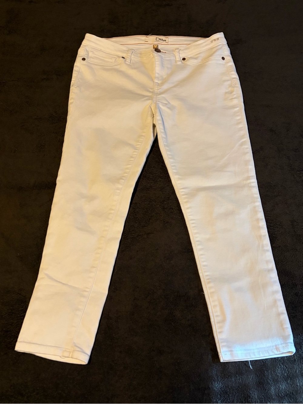 Dittos Cream Straight Leg Jeans